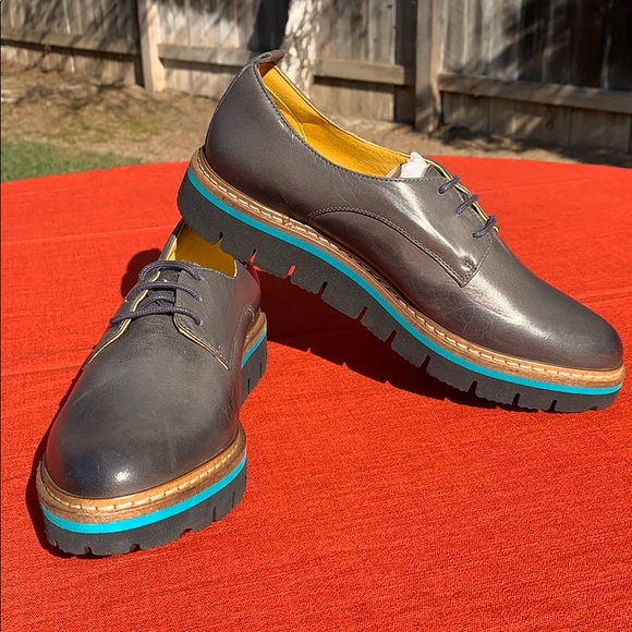 Jafa 397 Graphite Oxfords Flats NWOB Size 38 - Picture 8 of 10